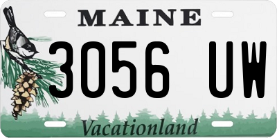 ME license plate 3056UW