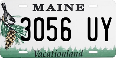 ME license plate 3056UY