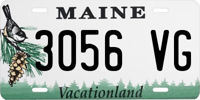 ME license plate 3056VG