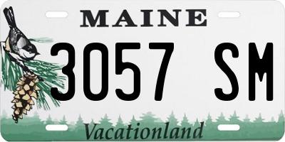 ME license plate 3057SM