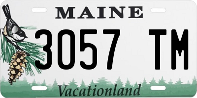 ME license plate 3057TM