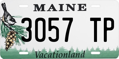 ME license plate 3057TP