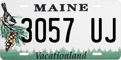 ME license plate 3057UJ