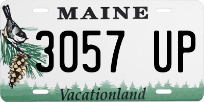 ME license plate 3057UP