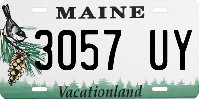 ME license plate 3057UY