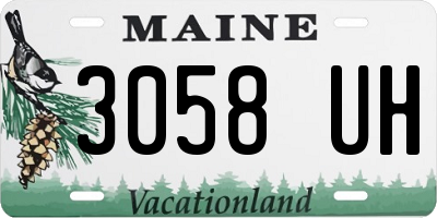 ME license plate 3058UH