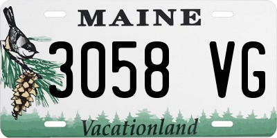 ME license plate 3058VG