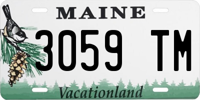 ME license plate 3059TM