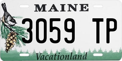 ME license plate 3059TP