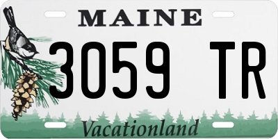 ME license plate 3059TR