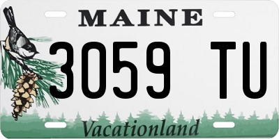 ME license plate 3059TU