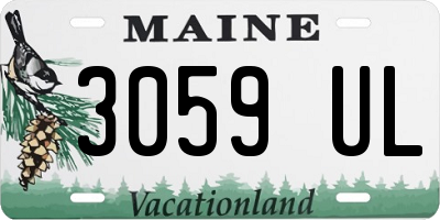 ME license plate 3059UL