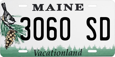 ME license plate 3060SD