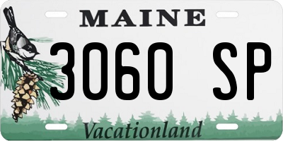 ME license plate 3060SP