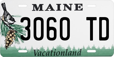 ME license plate 3060TD