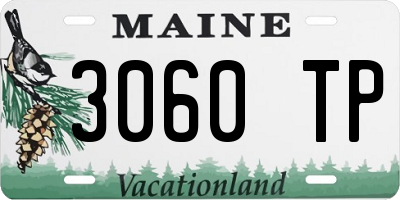 ME license plate 3060TP