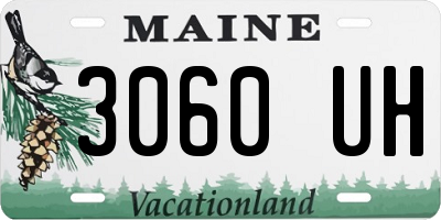 ME license plate 3060UH