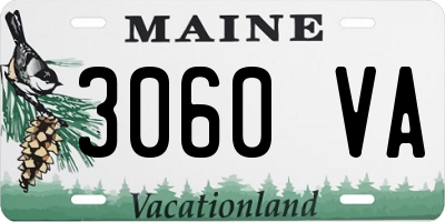 ME license plate 3060VA