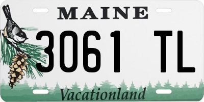 ME license plate 3061TL