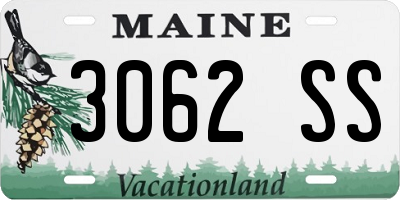 ME license plate 3062SS