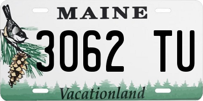 ME license plate 3062TU