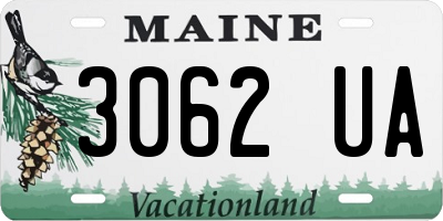 ME license plate 3062UA