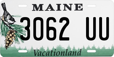 ME license plate 3062UU