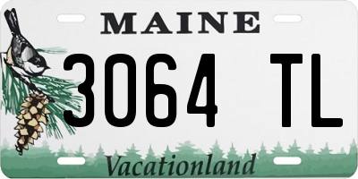 ME license plate 3064TL
