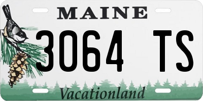 ME license plate 3064TS