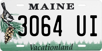 ME license plate 3064UI