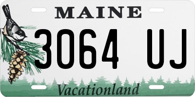 ME license plate 3064UJ
