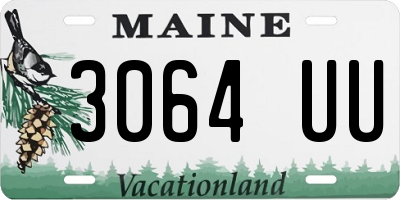 ME license plate 3064UU