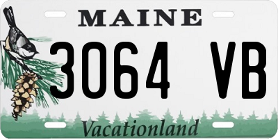 ME license plate 3064VB