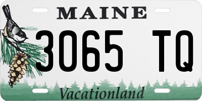 ME license plate 3065TQ