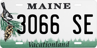 ME license plate 3066SE