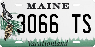 ME license plate 3066TS