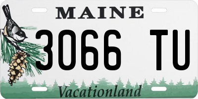ME license plate 3066TU