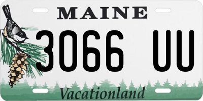 ME license plate 3066UU