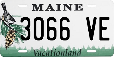 ME license plate 3066VE