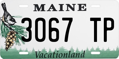 ME license plate 3067TP