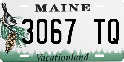 ME license plate 3067TQ