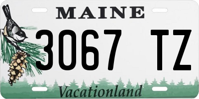 ME license plate 3067TZ