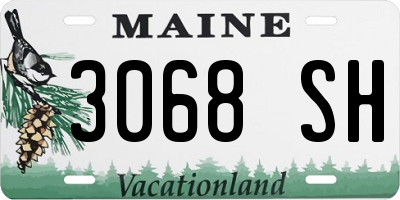 ME license plate 3068SH