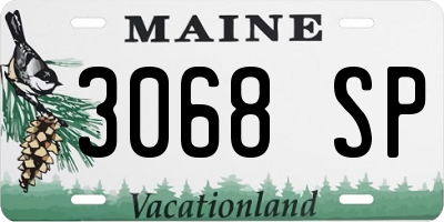 ME license plate 3068SP