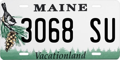 ME license plate 3068SU