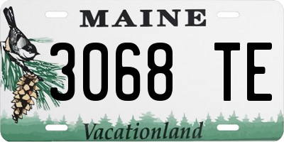 ME license plate 3068TE