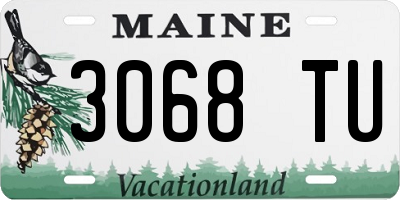 ME license plate 3068TU