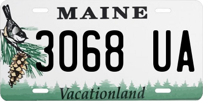 ME license plate 3068UA