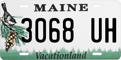 ME license plate 3068UH