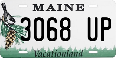 ME license plate 3068UP